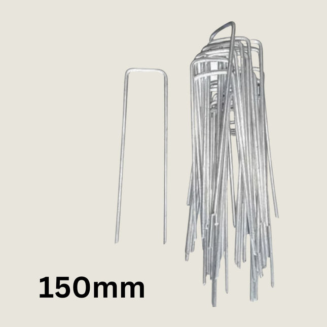 Weed Mat Pins 100pcs – Galvanised Steel