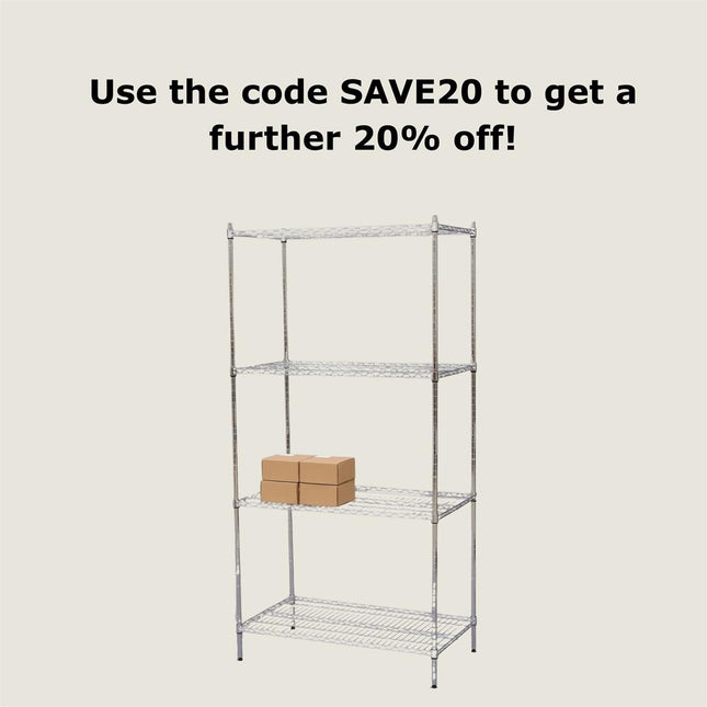 Chrome Shelves - 4 Tier