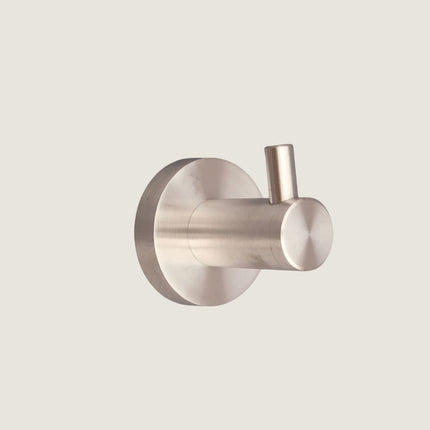Single Robe Hook - Brushed Stainless Steel