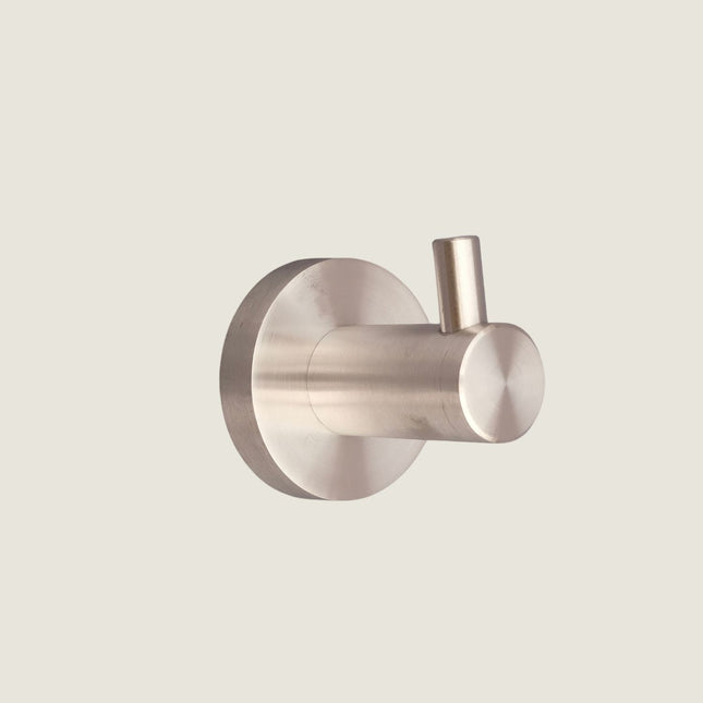 Single Robe Hook - Brushed Stainless Steel