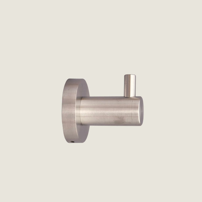 Single Robe Hook - Brushed Stainless Steel