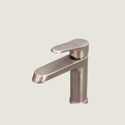 Bathroom Basin Mixer Tap - Brushed Stainless Steel