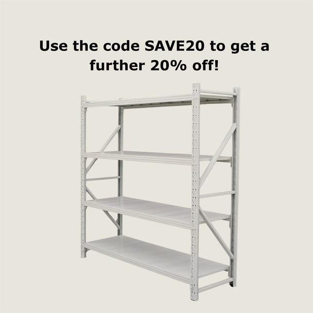 Heavy Duty Shelving 4 Tier - 2000 x 2000 x 600mm
