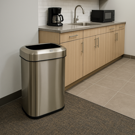 Eko Top Open Bin 60L- Stainless Steel