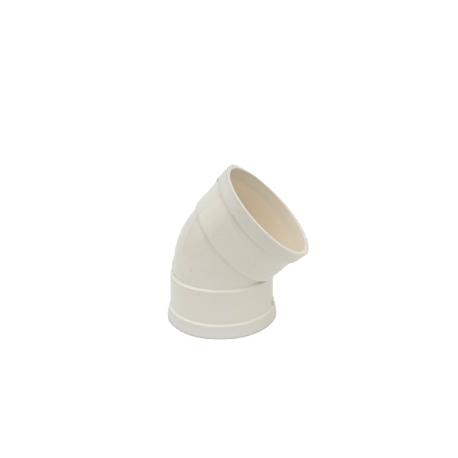 100mm Plain Bend 45° PVC DWV Pipe Fitting