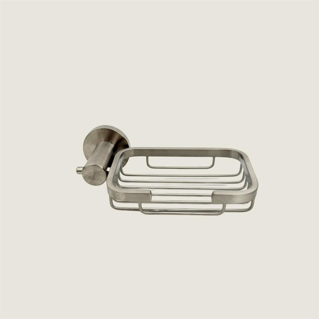 Soap Dish Holder - Brushed Stainless Steel