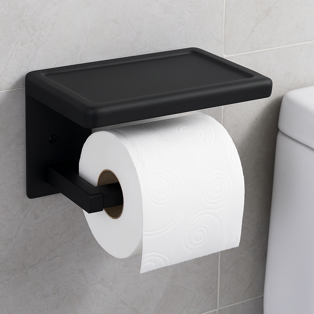 Toilet Paper Holder with Tray