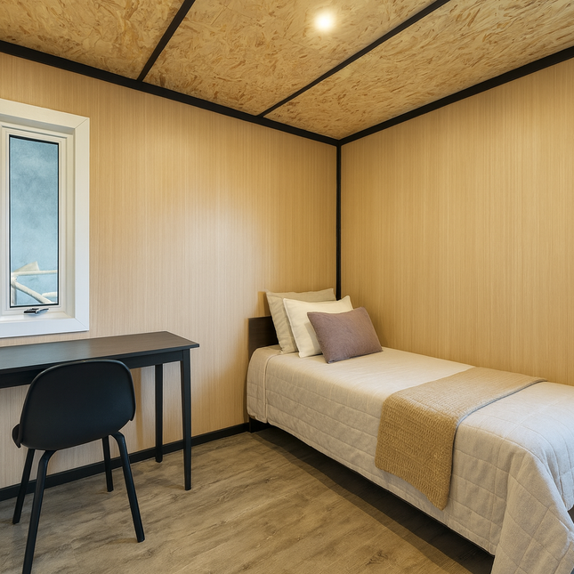 Cabin Rental 2.55 x 3.38m (8.65m²)