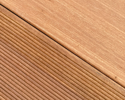 SAMPLE ONLY Bangkirai (Yellow Balau) Solid Decking Timber 25 mm x 140mm
