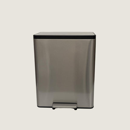 Eko Dual Compartment Pedal Bin 60L - Stainless Steel
