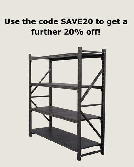 Heavy Duty Shelving 4 Tier - 2000 x 2000 x 600mm